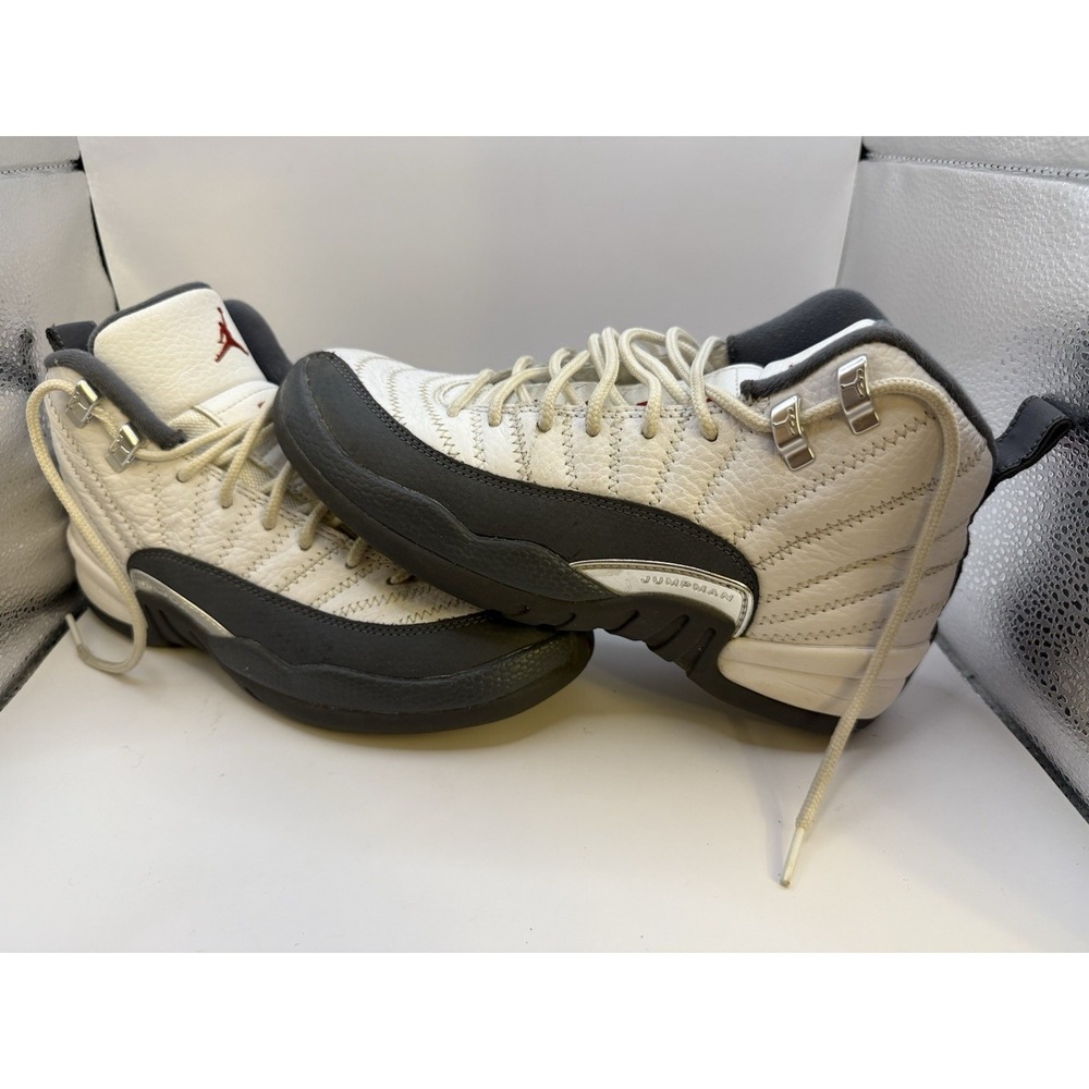 Nike Air Jordan 12 Retro GS‎ 153265-160 Dark Grey White Red Size 5Y